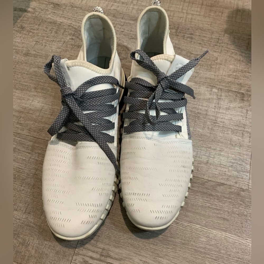 Ecco White and Gray Athletic Sneakers